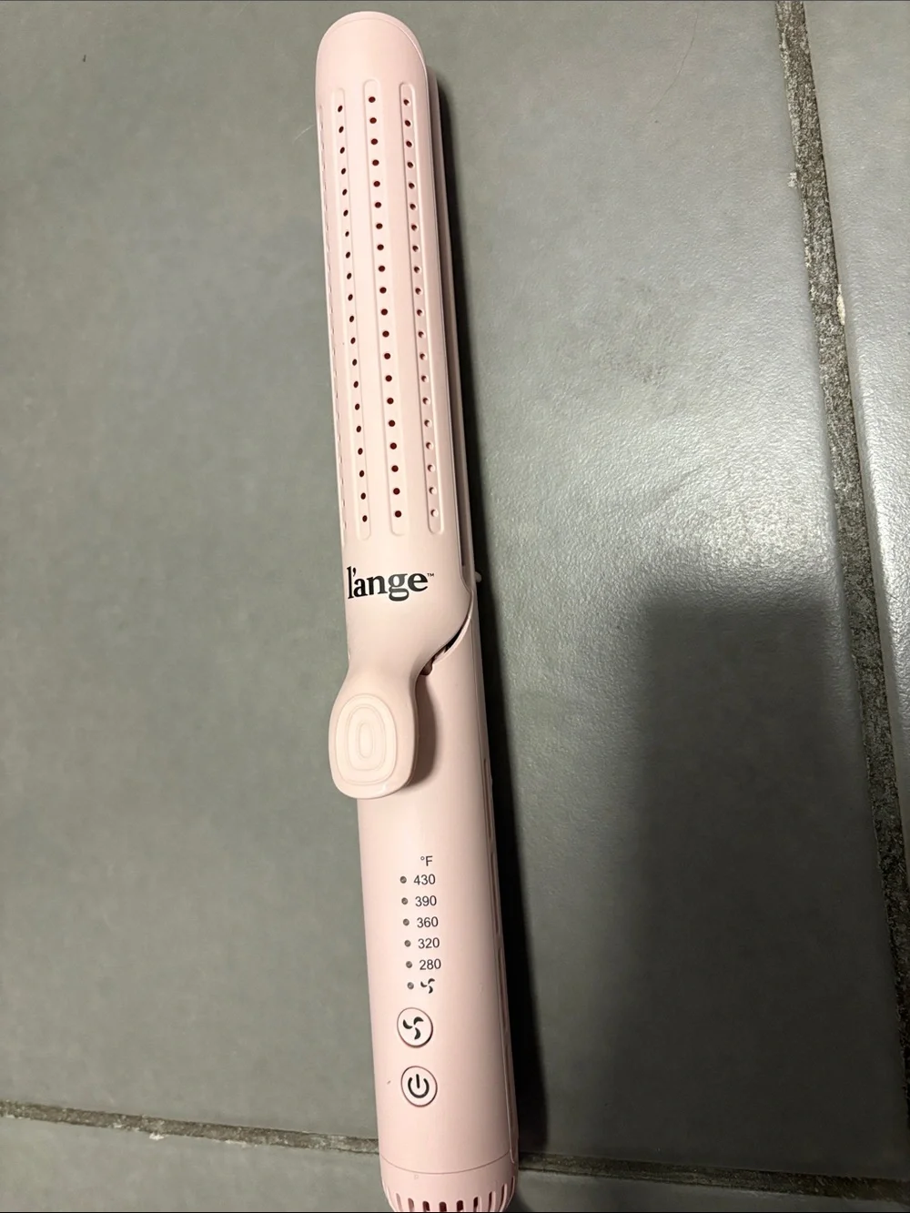 Lange Pink Hair Straightener Brush